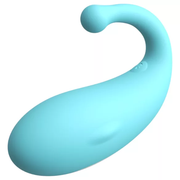 Leopard Whale - œuf vibrant connecté rechargeable - silicone bleu