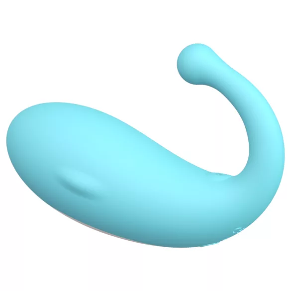 Leopard Whale - œuf vibrant connecté rechargeable - silicone bleu
