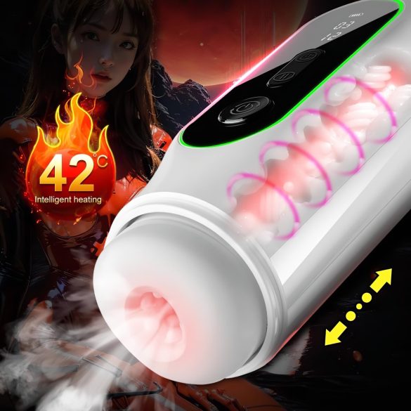 Leopard - Masturbateur vibrant mouvement (noir)