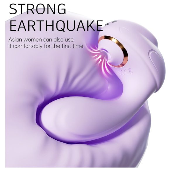 Leopard - vibromasseur succion et vibration - violet