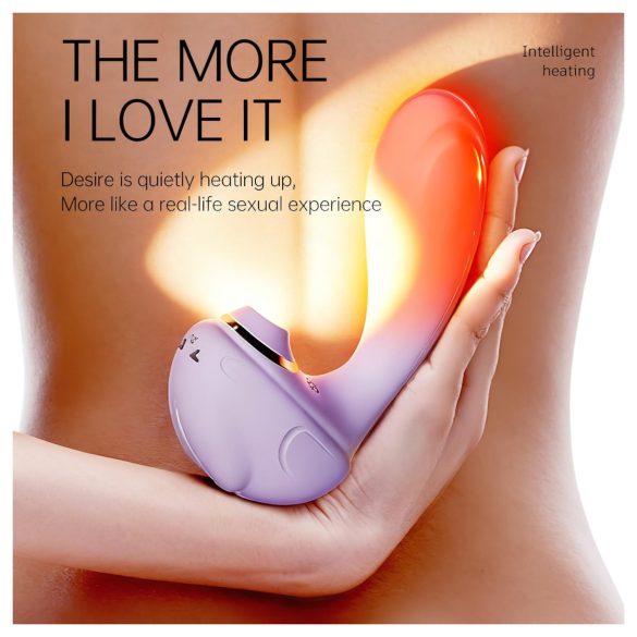 Leopard - vibromasseur succion et vibration - violet