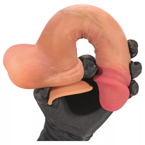 FeelSkin - gode réaliste avec testicules - couleur chair (21 cm)
