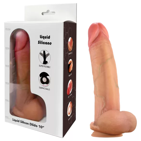 FeelSkin - gode ultra réaliste avec testicules (couleur chair, 22 cm)