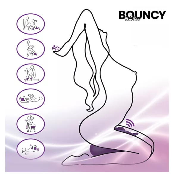 Bouncy Bliss Classic - coussin gonflable vibrant - violet