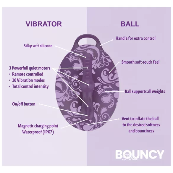 Bouncy Bliss Classic - coussin gonflable vibrant - violet
