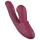 Vibeconnect - Vibromasseur 2en1 point G et clitoridien - silicone rouge