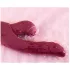 Vibeconnect - Vibromasseur 2en1 point G et clitoridien - silicone rouge