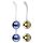 Nalone Yany Love - boules de geisha modulables - silicone bleu or