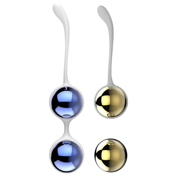 Nalone Yany Love - boules de geisha modulables - silicone bleu or