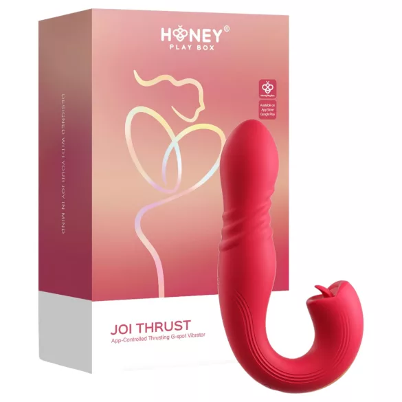 Honey Play Box Joi Thrust 2 - vibromasseur va-et-vient et lécheur connecté