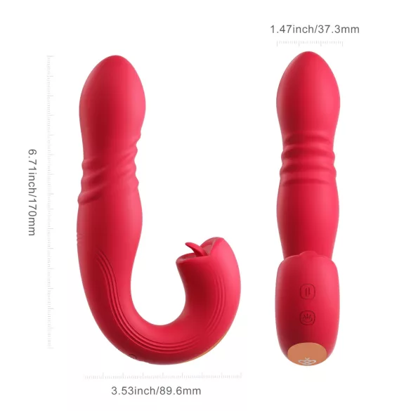 Honey Play Box Joi Thrust 2 - vibromasseur va-et-vient et lécheur connecté