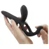 Honey Play Box Pleasure Pivot - anneau pénien vibrant connecté - silicone noir
