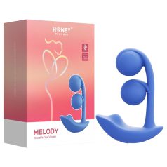   Honey Play Box Melody - vibromasseur perlé connecté 2-en-1 - silicone bleu