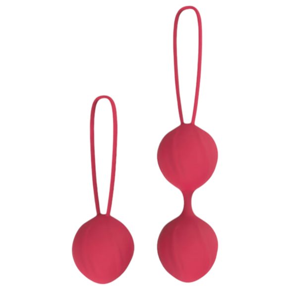 Cotoxo Cherry - Boules de geisha - lot de 2 - silicone rouge