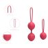 Cotoxo Cherry - Boules de geisha - lot de 2 - silicone rouge