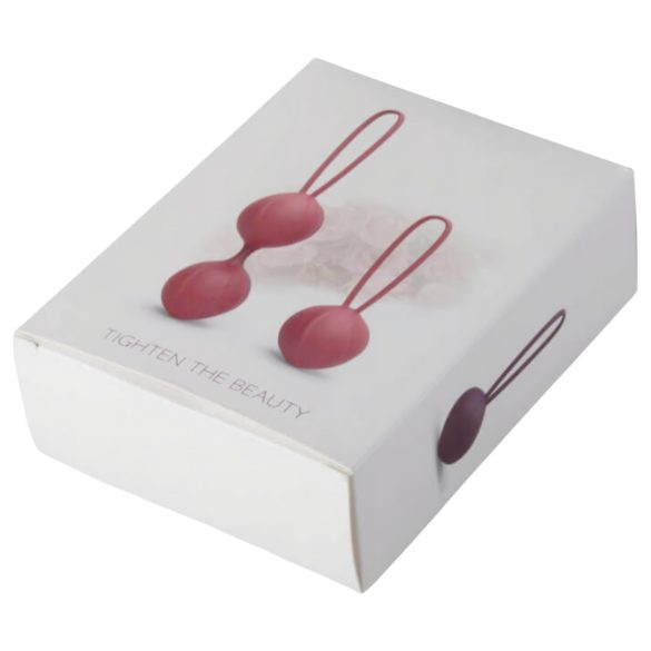 Cotoxo Cherry - Boules de geisha - lot de 2 - silicone rouge
