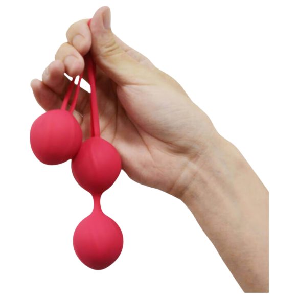Cotoxo Cherry - Boules de geisha - lot de 2 - silicone rouge