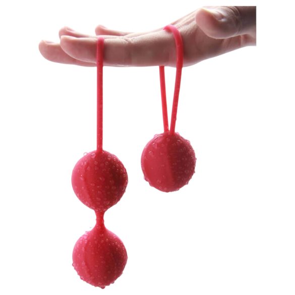 Cotoxo Cherry - Boules de geisha - lot de 2 - silicone rouge