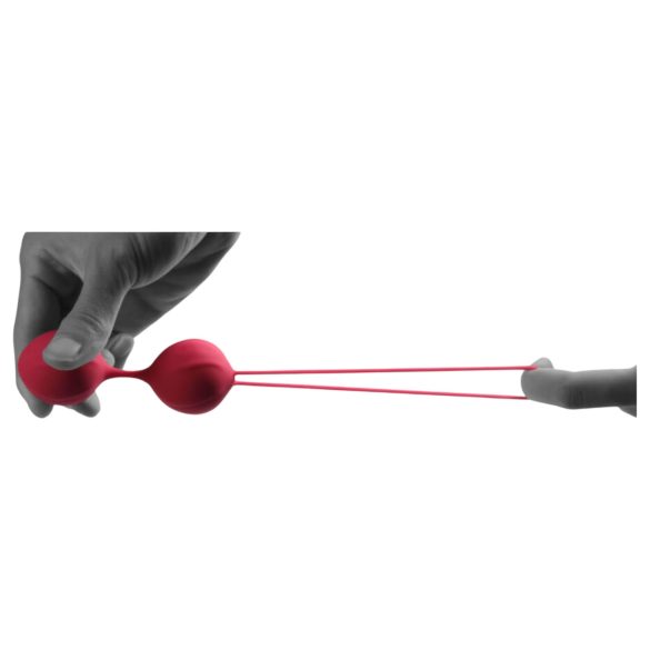 Cotoxo Cherry - Boules de geisha - lot de 2 - silicone rouge
