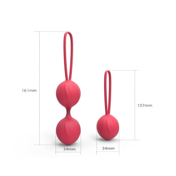 Cotoxo Cherry - Boules de geisha - lot de 2 - silicone rouge