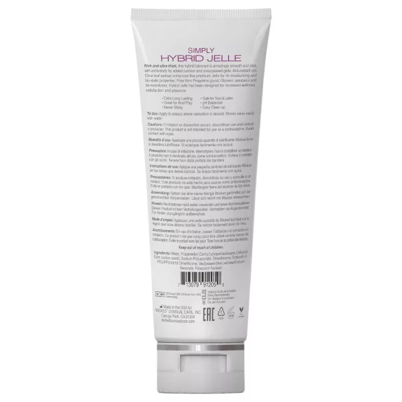 Wicked Simply Hybrid Jelle - lubrifiant hybride - 120ml