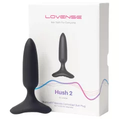   LOVENSE Hush 2 XS - petit vibromasseur anal rechargeable (25 mm) - noir