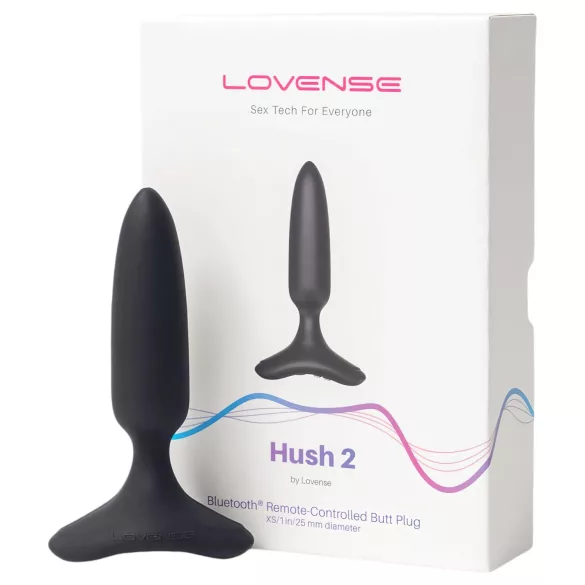 Lovense - plug anal vibrant XS - rechargeable - silicone noir 25mm