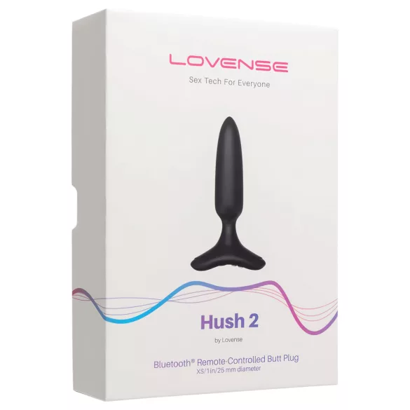 Lovense - plug anal vibrant XS - rechargeable - silicone noir 25mm