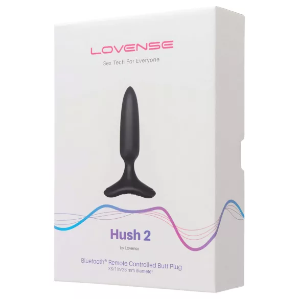 Lovense - plug anal vibrant XS - rechargeable - silicone noir 25mm