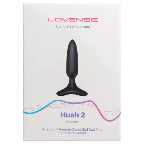 Lovense - plug anal vibrant XS - rechargeable - silicone noir 25mm