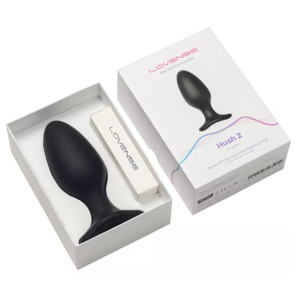 Lovense - plug anal vibrant connecté - taille L 57mm - silicone noir