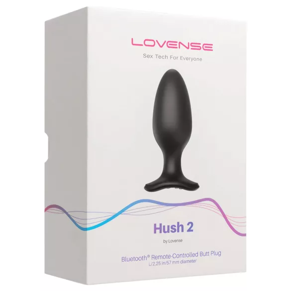 Lovense - plug anal vibrant connecté - taille L 57mm - silicone noir