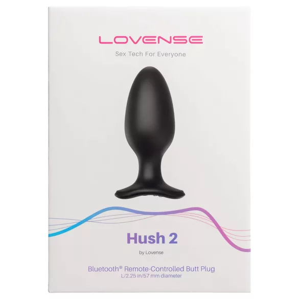 Lovense - plug anal vibrant connecté - taille L 57mm - silicone noir