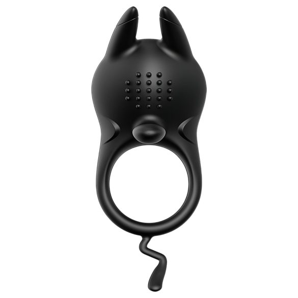 AlvUp - anneau pénien vibrant stimulateur clitoridien - silicone noir