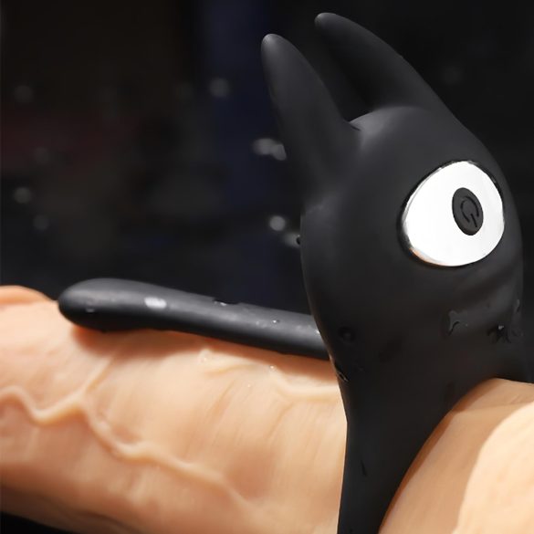 AlvUp - anneau pénien vibrant stimulateur clitoridien - silicone noir