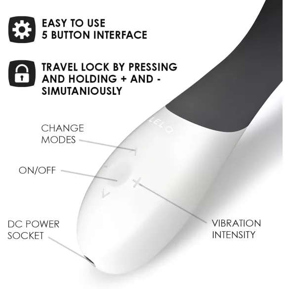 LELO Mona Wave - vibromasseur point G étanche - silicone noir