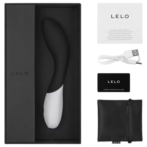 LELO Mona Wave - vibromasseur point G étanche - silicone noir