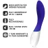 LELO Mona Wave - vibromasseur point G étanche - bleu