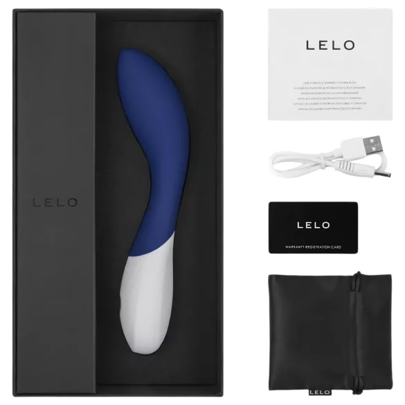 LELO Mona Wave - vibromasseur point G étanche - bleu