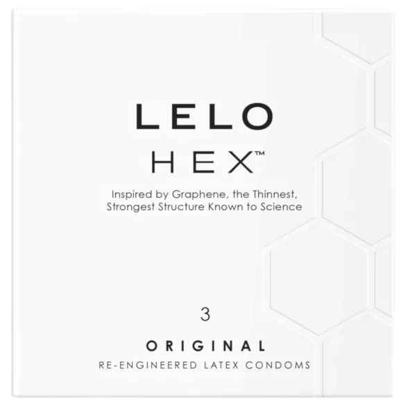 LELO Hex Original - préservatif fin et résistant - 3 pièces