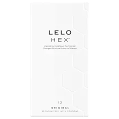   LELO Hex Original - préservatifs fins et résistants - 12 pièces