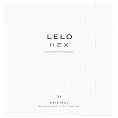   LELO Hex Original - préservatif fin et résistant - latex - boîte de 36