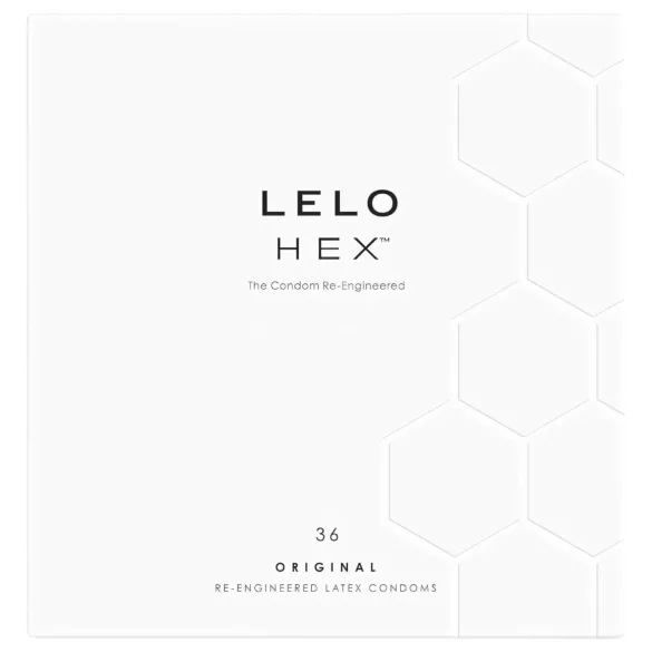 LELO Hex Original - préservatif fin et résistant - latex - boîte de 36