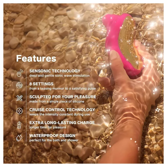 LELO - stimulateur clitoridien à ondes soniques - cerise