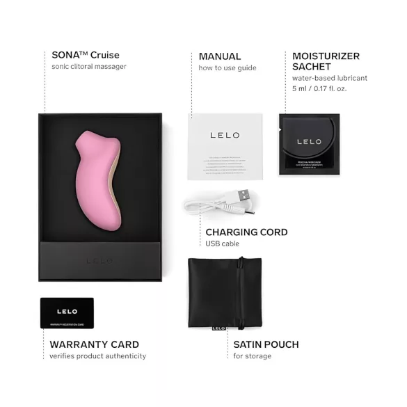 LELO Sona Cruise - stimulateur clitoridien à ondes sonores - rose