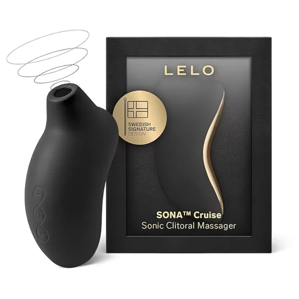 LELO Sona Cruise - stimulateur clitoridien à ondes soniques - silicone noir