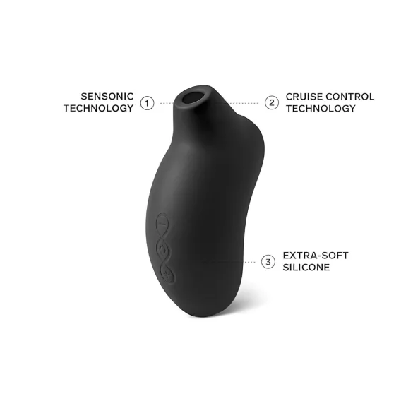 LELO Sona Cruise - stimulateur clitoridien à ondes soniques - silicone noir
