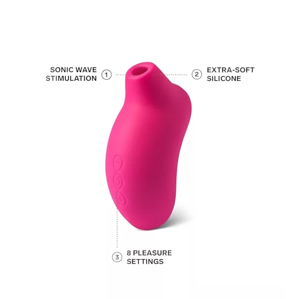 LELO - stimulateur clitoridien à ondes soniques - cerise