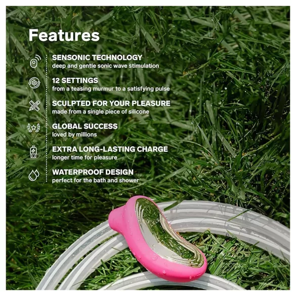 LELO - stimulateur clitoridien à ondes soniques - cerise