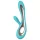 LELO Soraya 2 - vibromasseur double stimulation waterproof - silicone turquoise